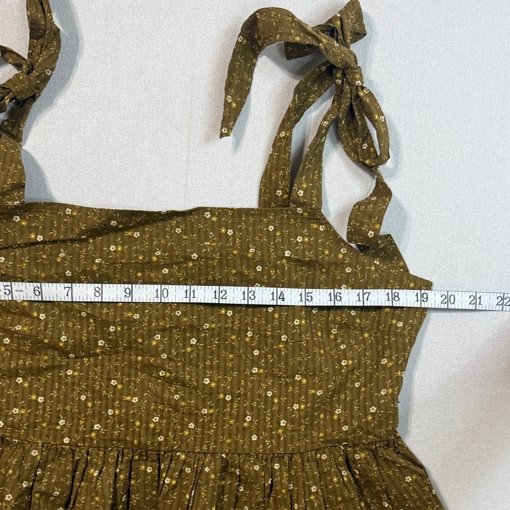 Madewell Olive Smocked Top - Picture 3 of 7